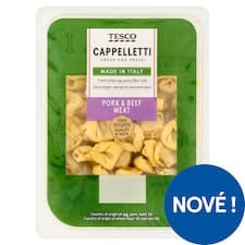 Cappelletti nesušené vaječné těstoviny plněné masem 250g