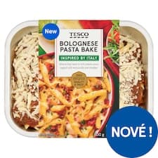Zapečené semolinové těstoviny penne s boloňskou omáčkou 800g