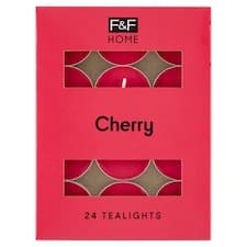 F&F Home Cherry vonné čajové svíčky 24 x 8,3g
