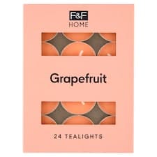 F&F Home Grapefruit vonné čajové svíčky 24 x 8,3g