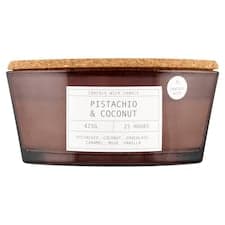 F&F Home Crackle Pistachio & Coconut vonná svíčka 425g