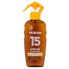 Nubian Suchý olej na opalování SPF 15 200ml