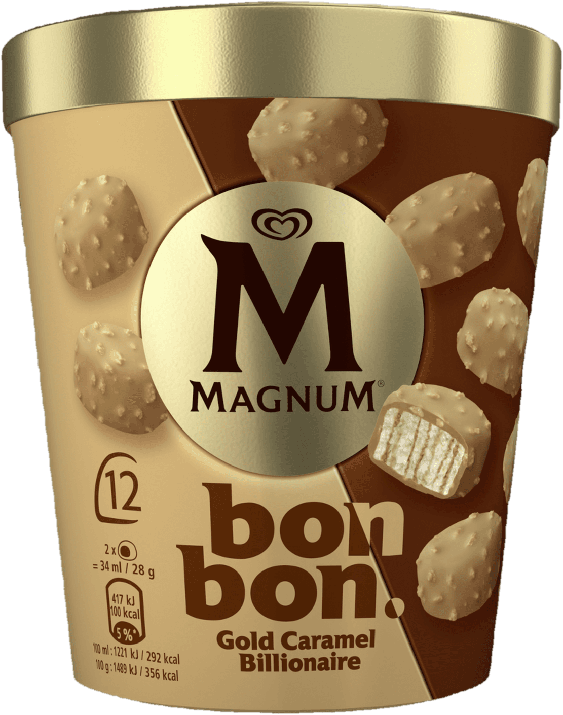 Magnum Bonbon Gold Caramel Billionaire 12×17ml