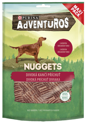 Adventuros Nuggets pamlsky pro psy, kančí