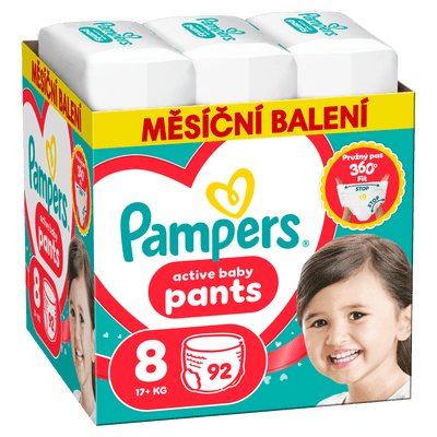 Pampers Plenkové kalhotky Monthly Box, vel. 8 (17+ kg)