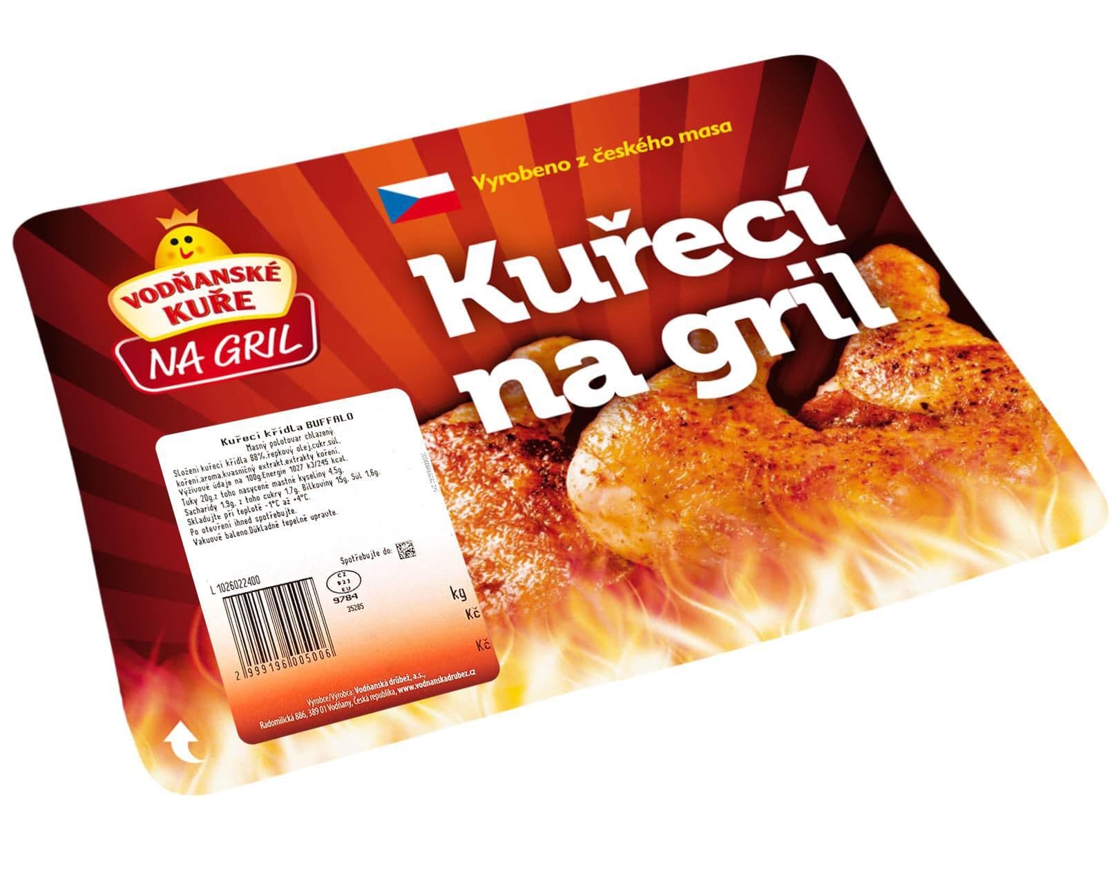 Vodňanské kuře Kuřecí křídla Buffalo