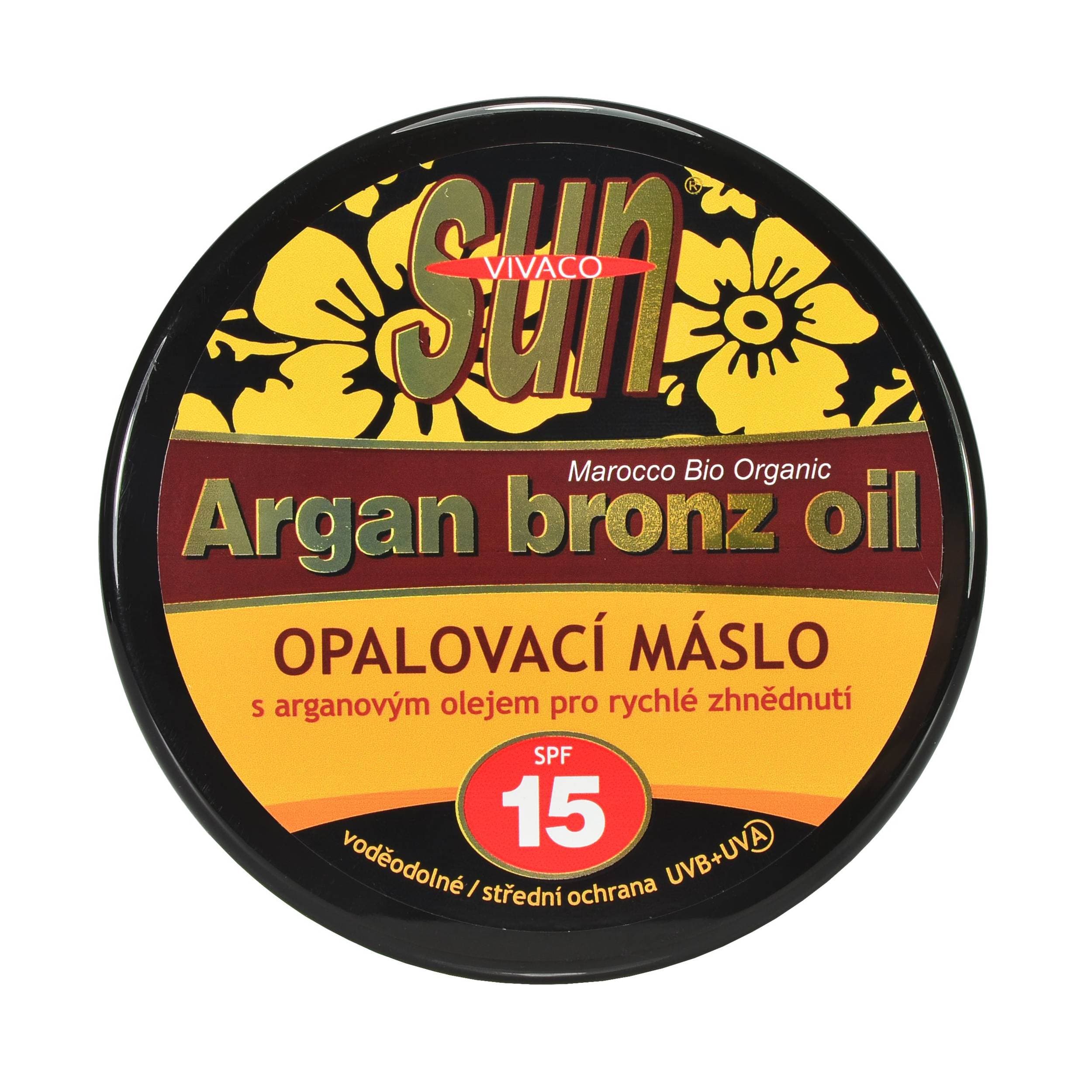 Vivaco opalovací máslo Argan OF15 200ml