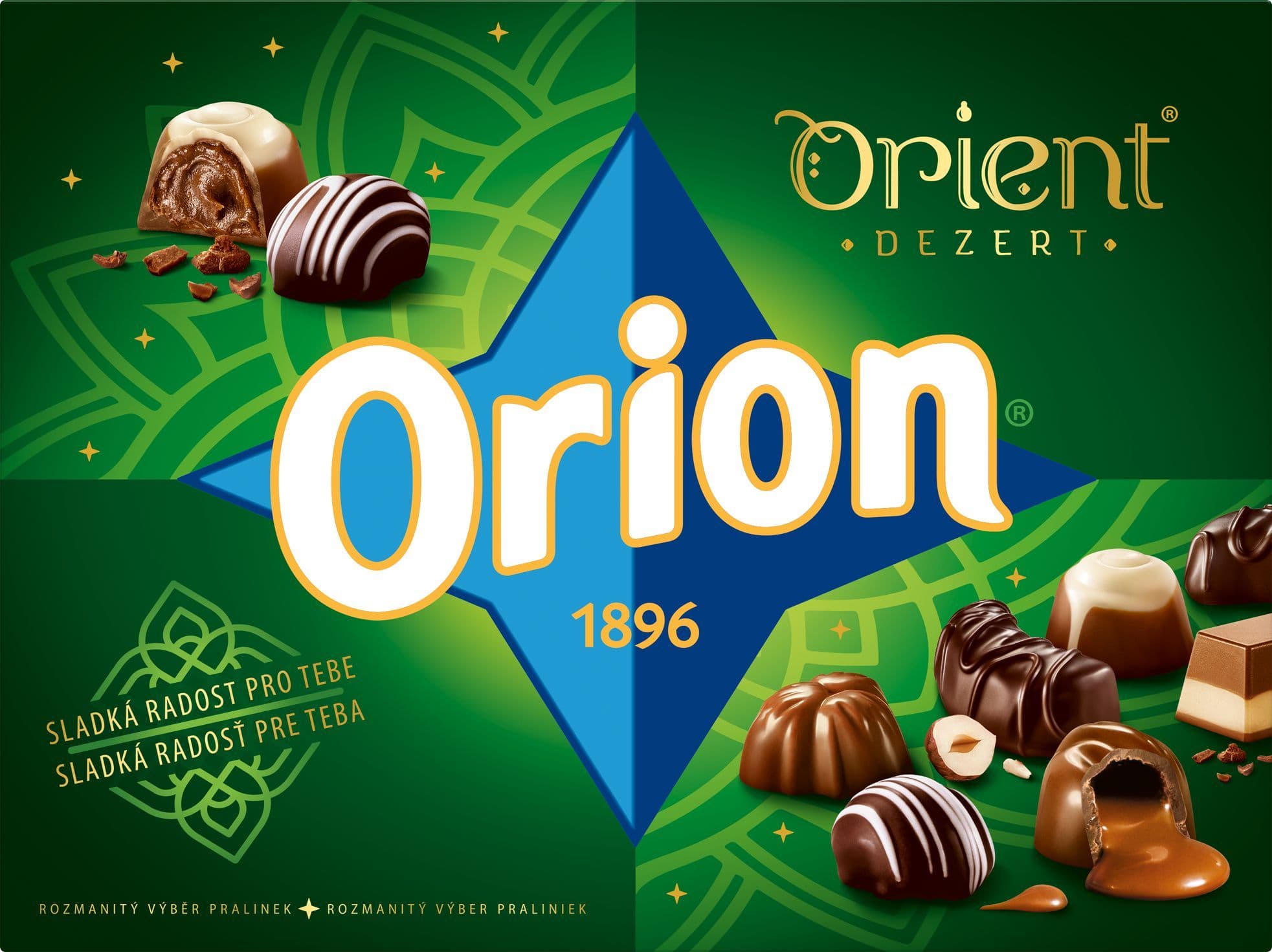 Orion Orient čokoládové pralinky mix 157g