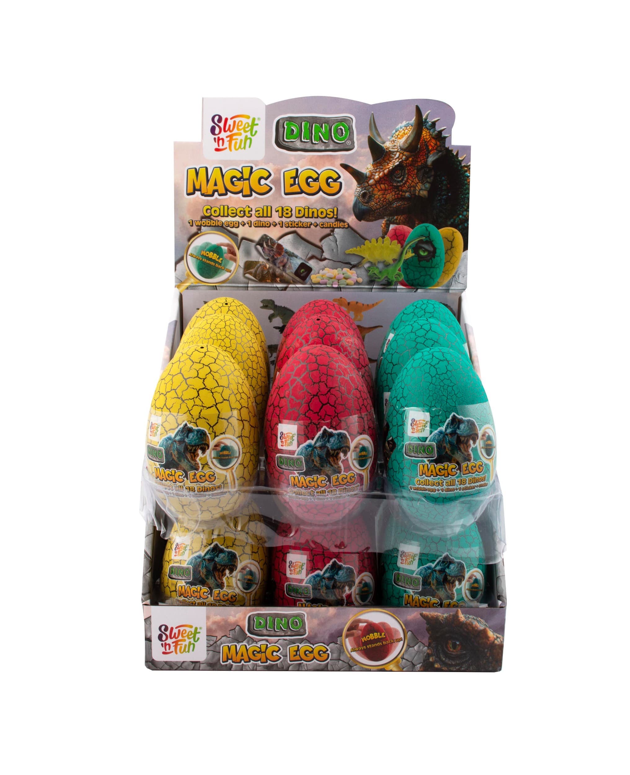 Sweet And Fun Dino Magic vejce, různé barvy 10g