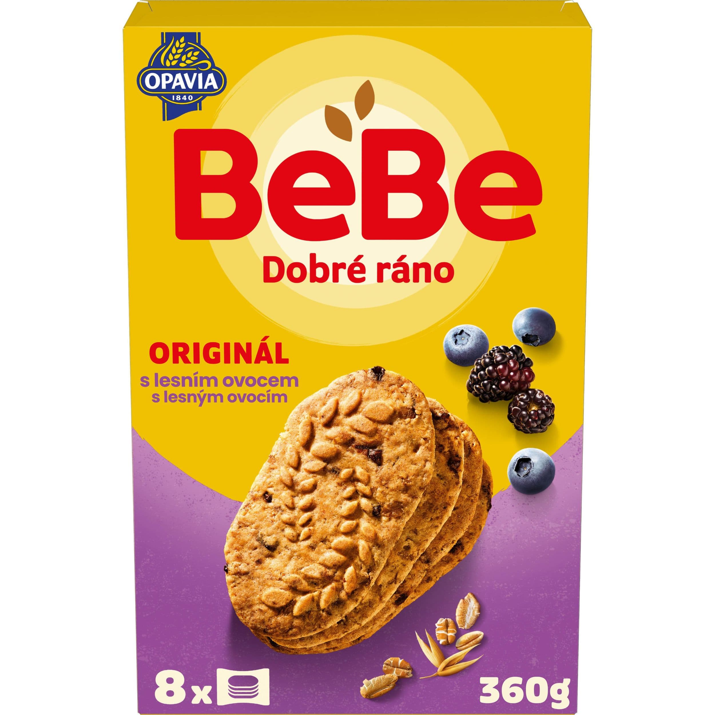 Opavia sušenky BeBe Dobré Ráno s lesním ovocem 360g