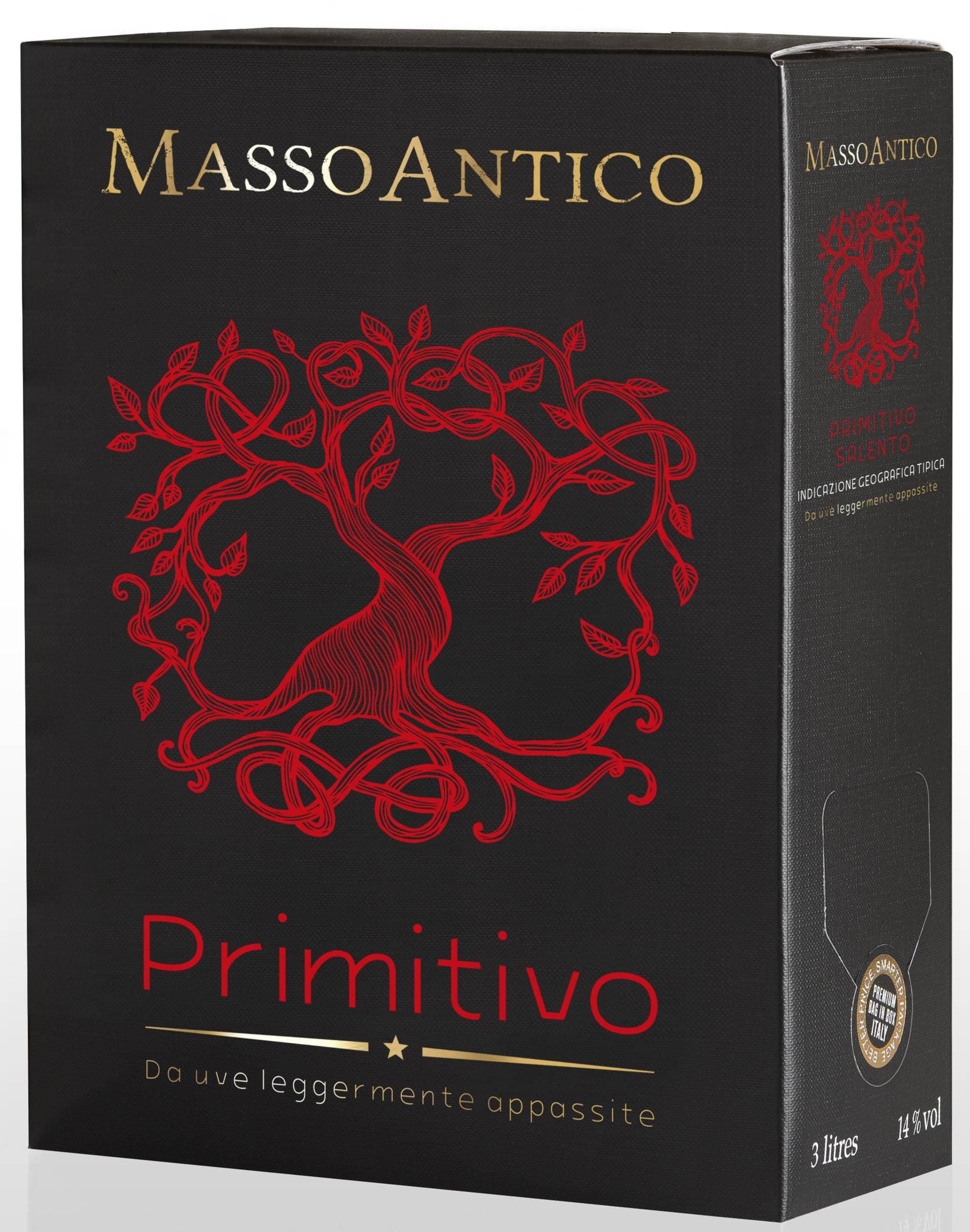 Masso Antico Primitivo Salento IGT da Uve Leggermente Appasite 3,0 L BiB