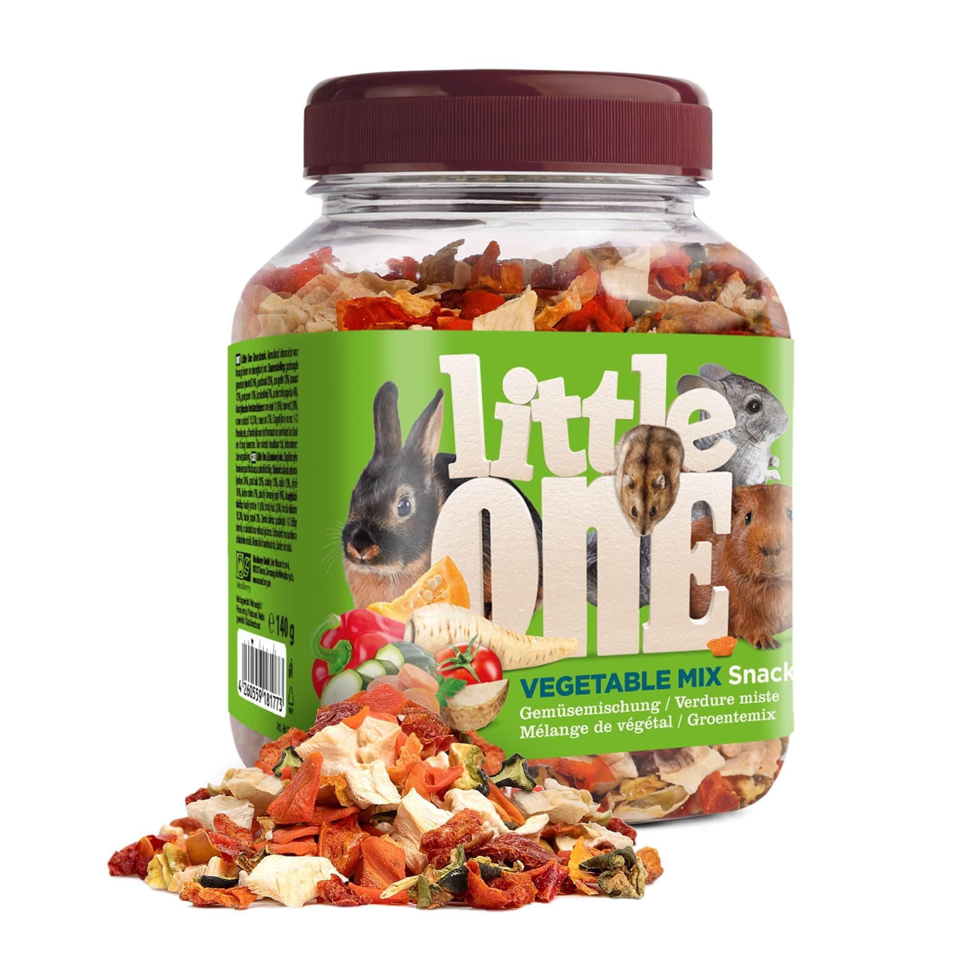 Little One zeleninový mix pamlsky pro hlodavce 140g