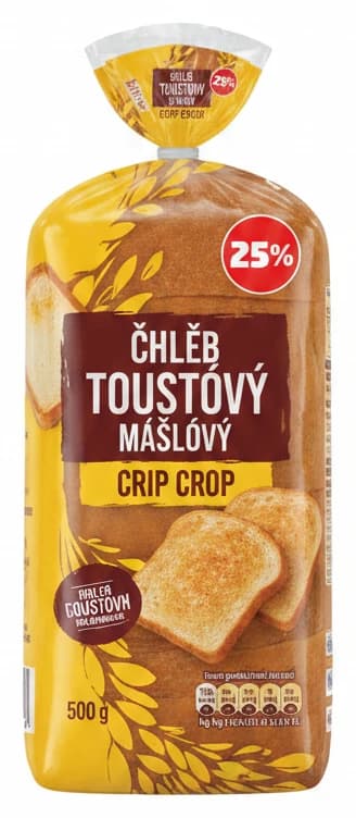 Chléb toustový máslový Crip Crop