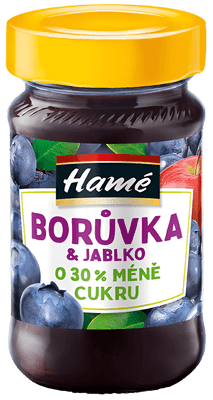 Hamé Džem Borůvka & jablko se sníženým obsahem cukru