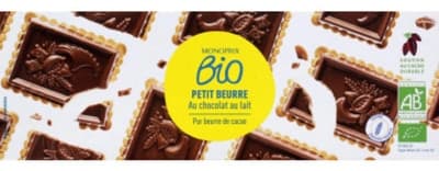 Monoprix Bio mléčné čokoládové sušenky