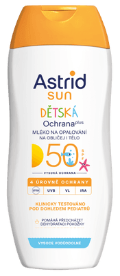 Astrid SUN Dětské mléko na opalování SPF 50