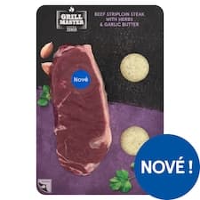 Grill Master Hovězí Striploin steak s bylinkovo-česnekovým máslem