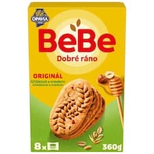 Opavia sušenky BeBe Dobré Ráno oříškové s medem 8 x 45g (360g)
