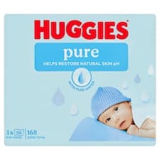 Huggies Pure dětské ubrousky 3 x 56 ks