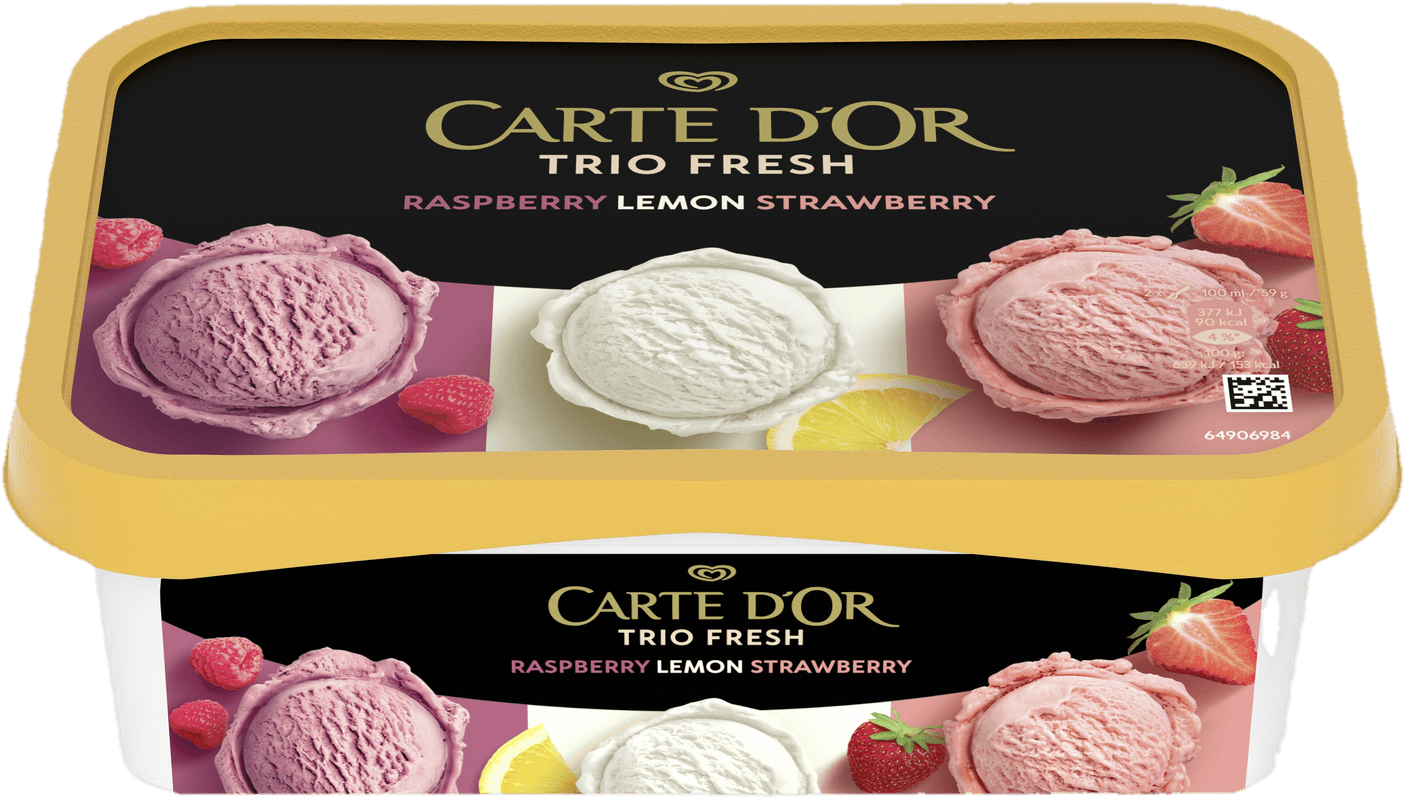 Carte d'Or Trio Rasp–Lemon–Straw