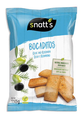 Snatt's Bocaditos chlebíčky s olivami a rozmarýnem