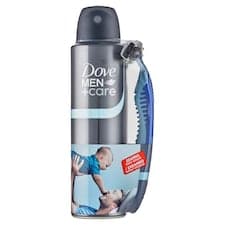 Dove Men+Care Clean antiperspirant sprej pro muže 150ml + holicí strojek