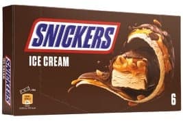 Snickers Zmrzlina v tyčince multipack (6×45,6 g)