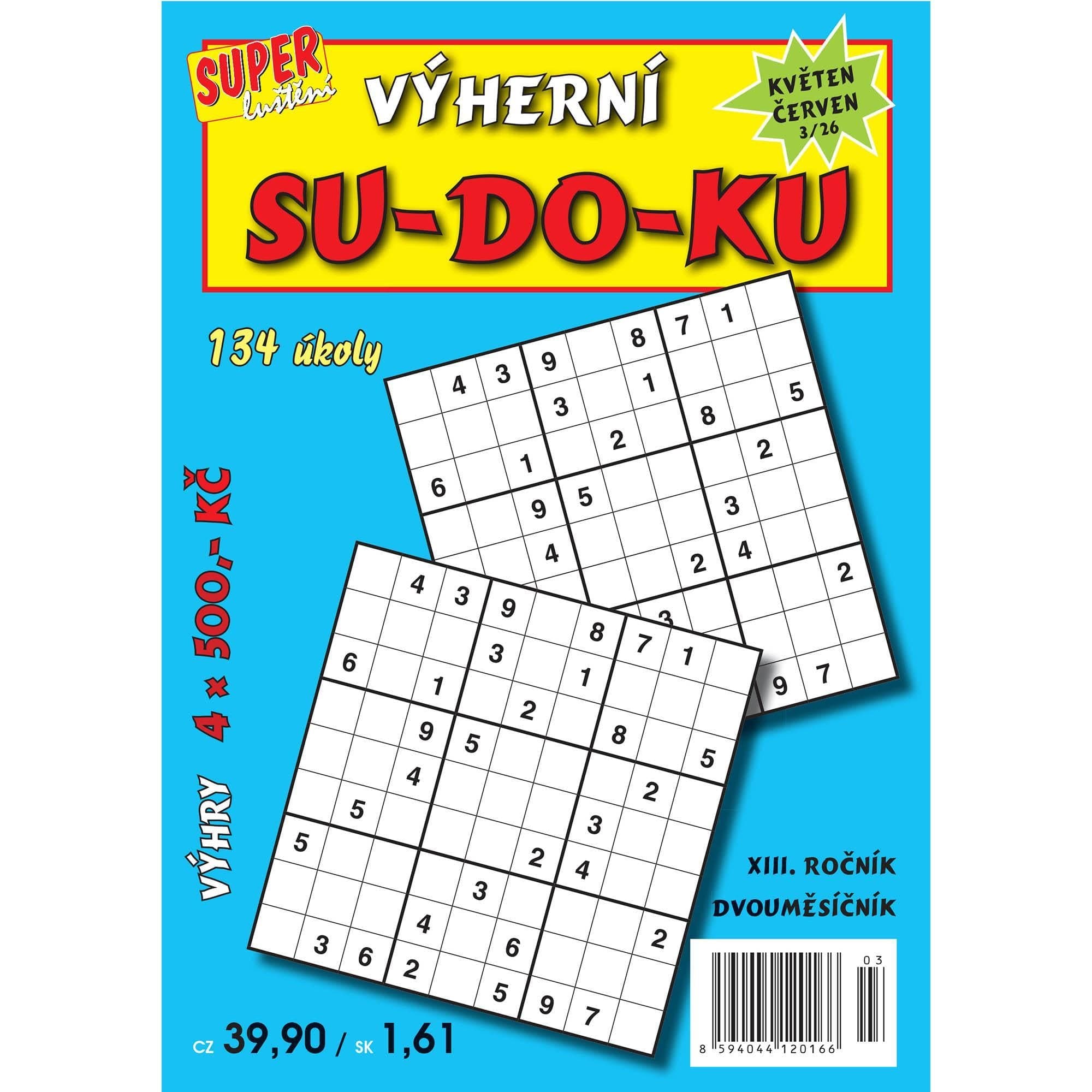 SU-DO-KU výherní č. 3/2026