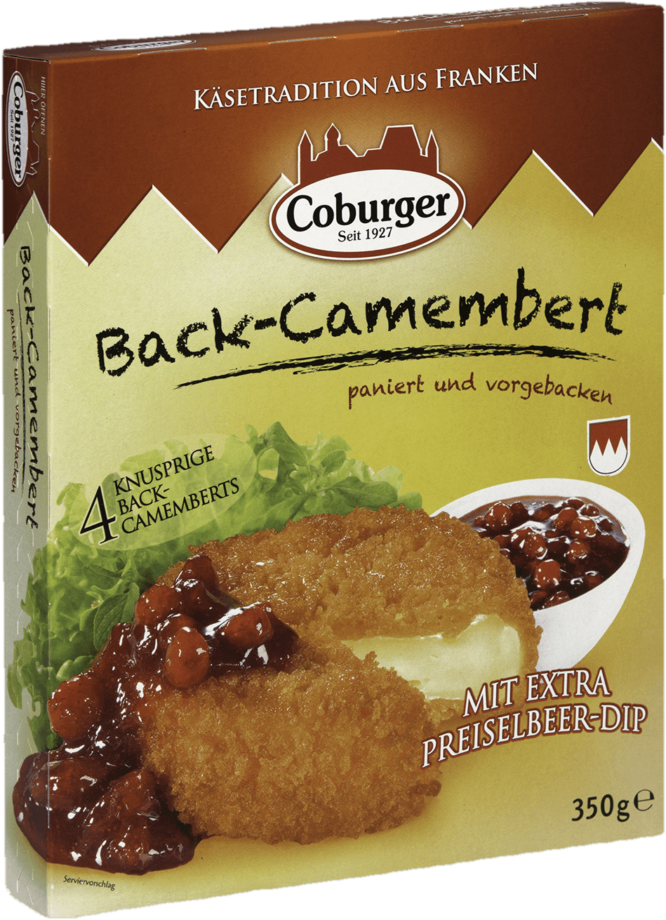 Coburger Camembert obalovaný předsmažený s brusinkovou omáčkou
