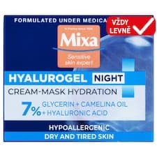 Mixa Hyalurogel Night intenzivní noční hydratační krém, 50 ml
