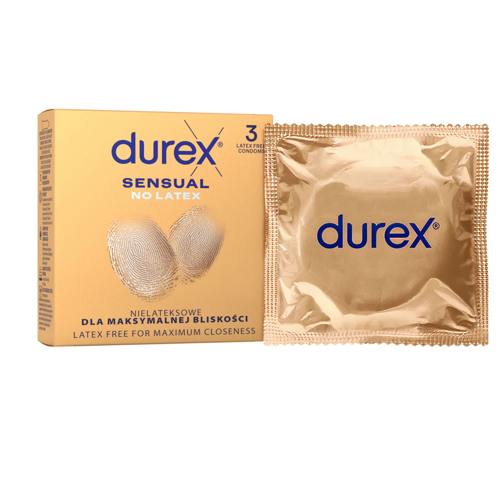 Durex Sensual No Latex kondomy 3 ks