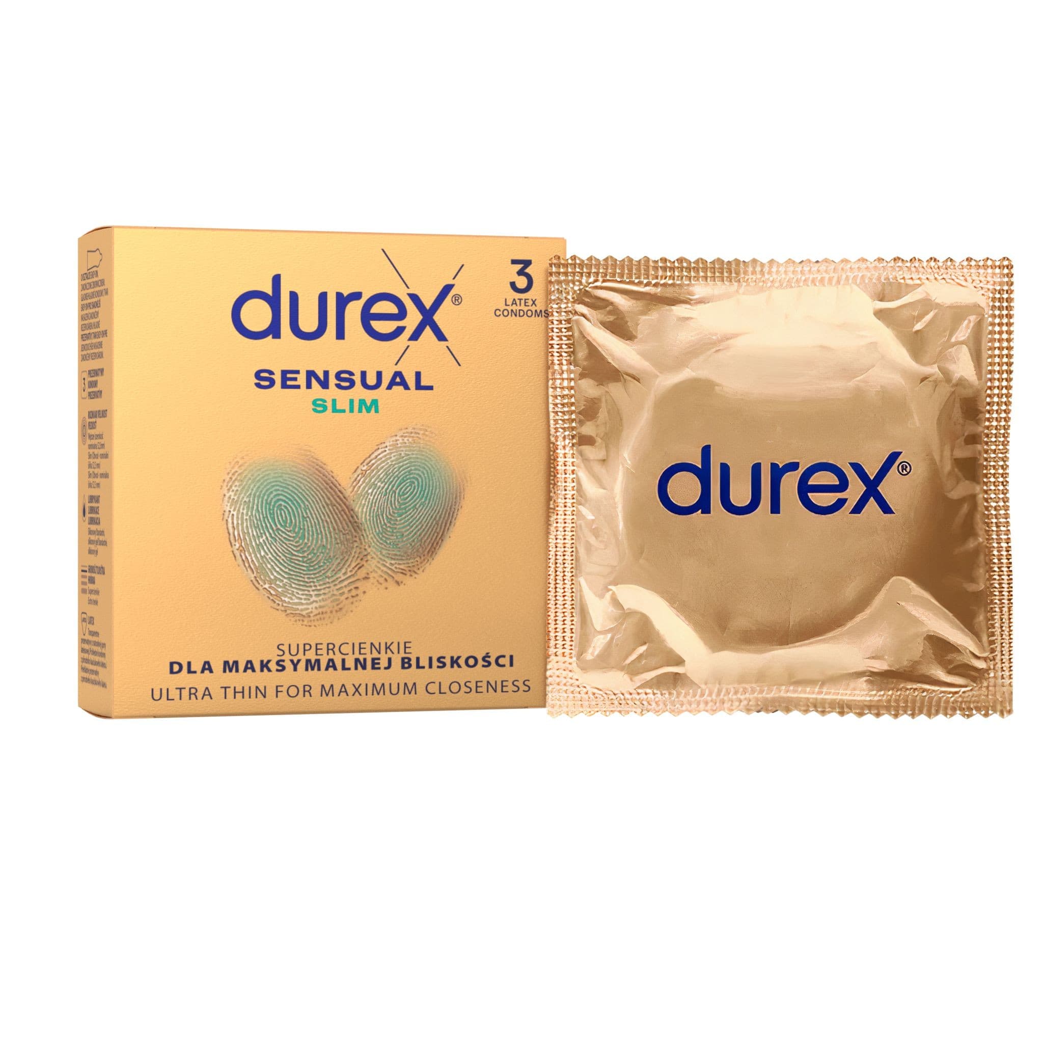Durex Sensual Slim kondomy 3 ks