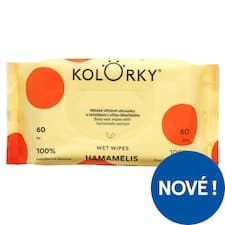 Kolorky Dětské vlhčené ubrousky s výtažkem z vilínu lékařského 60 ks