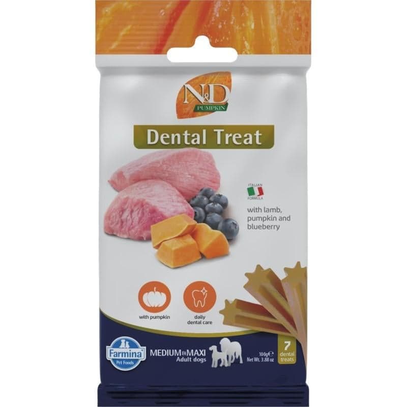 N&D Pumpkin Lamb Medium & Maxi dentální pamlsky pro psy
