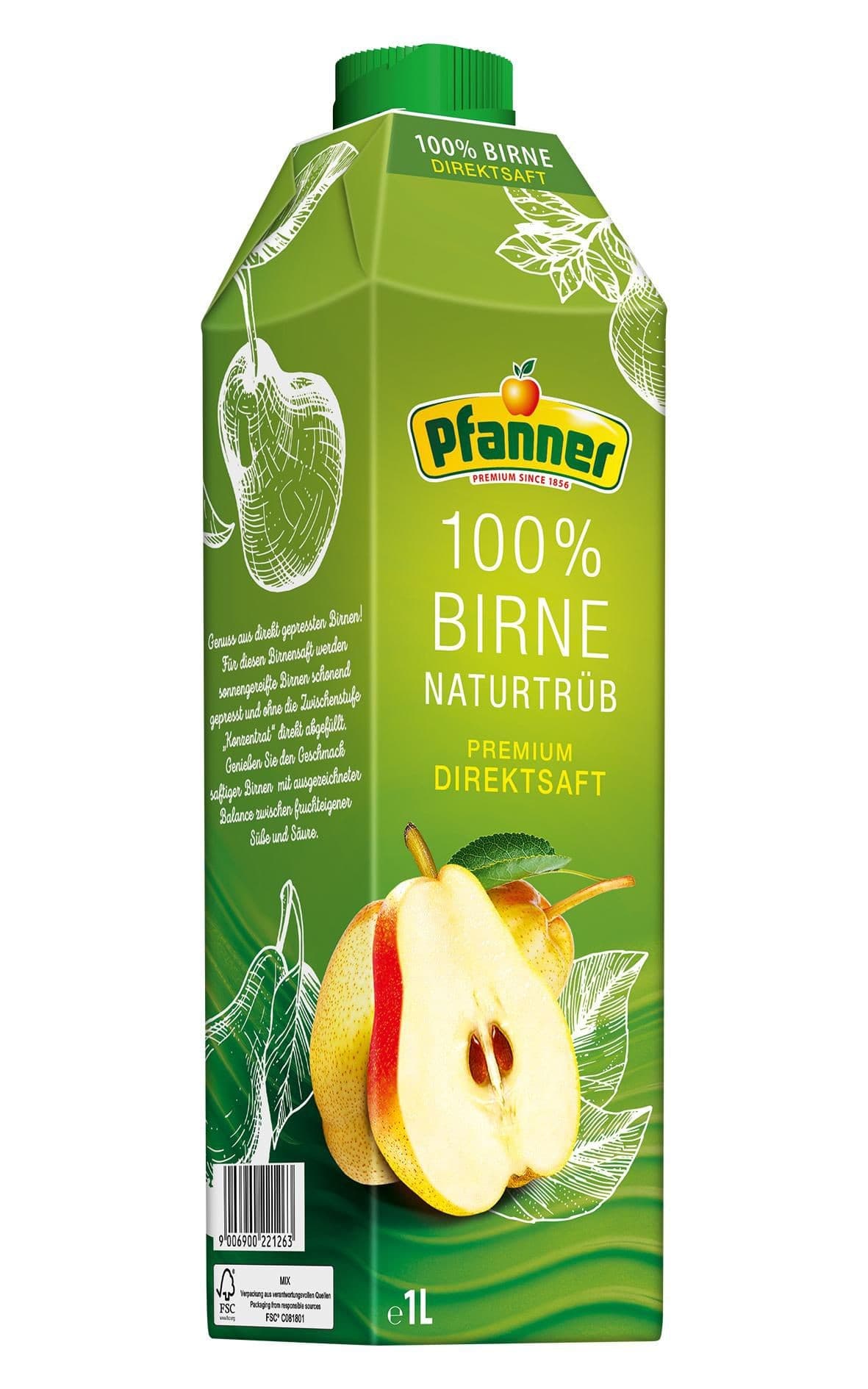 Pfanner Hruška přímolis. 100% 1L