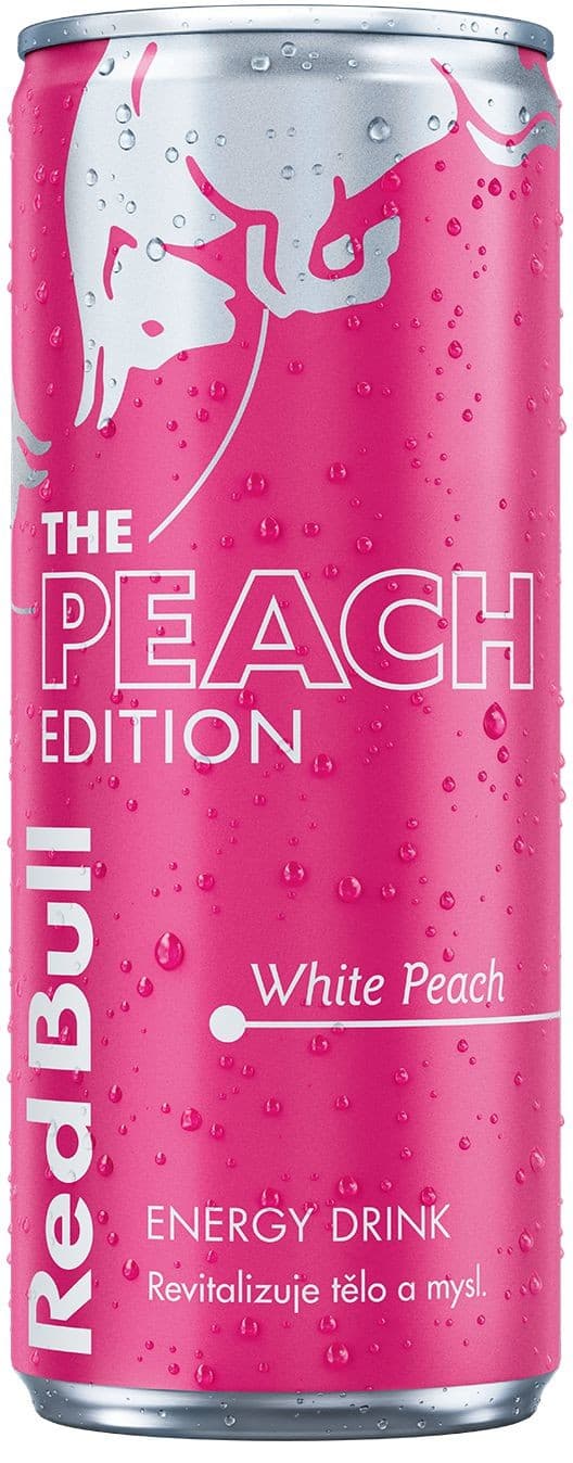 Red Bull Peach s příchutí bílé broskve 250ml