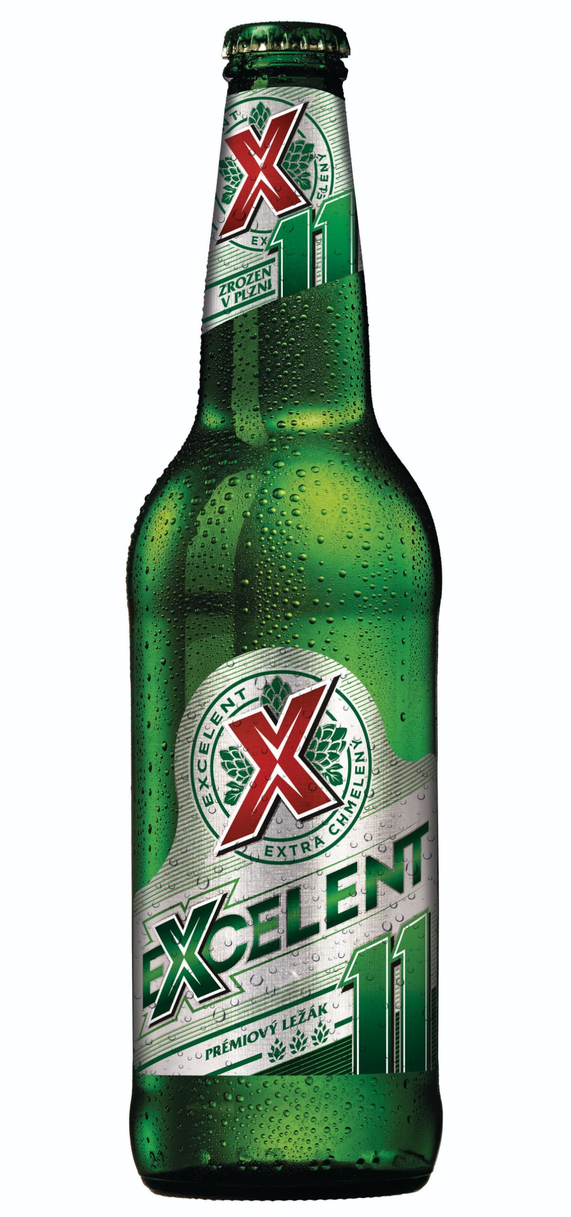 Excelent 11° prémiový ležák pivo sklo 0,5 l