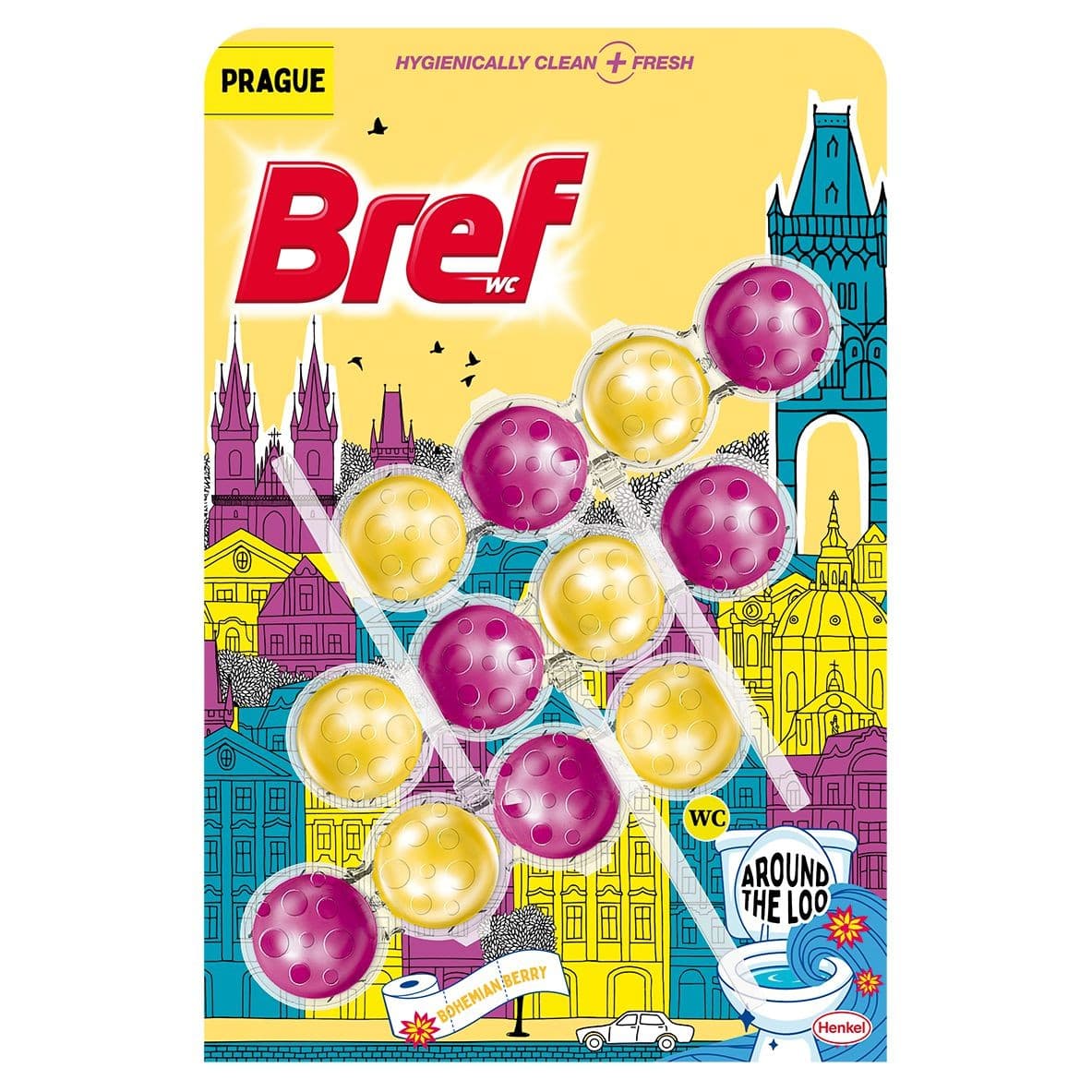 Bref Around the Loo Bohemian Berry 3x50g