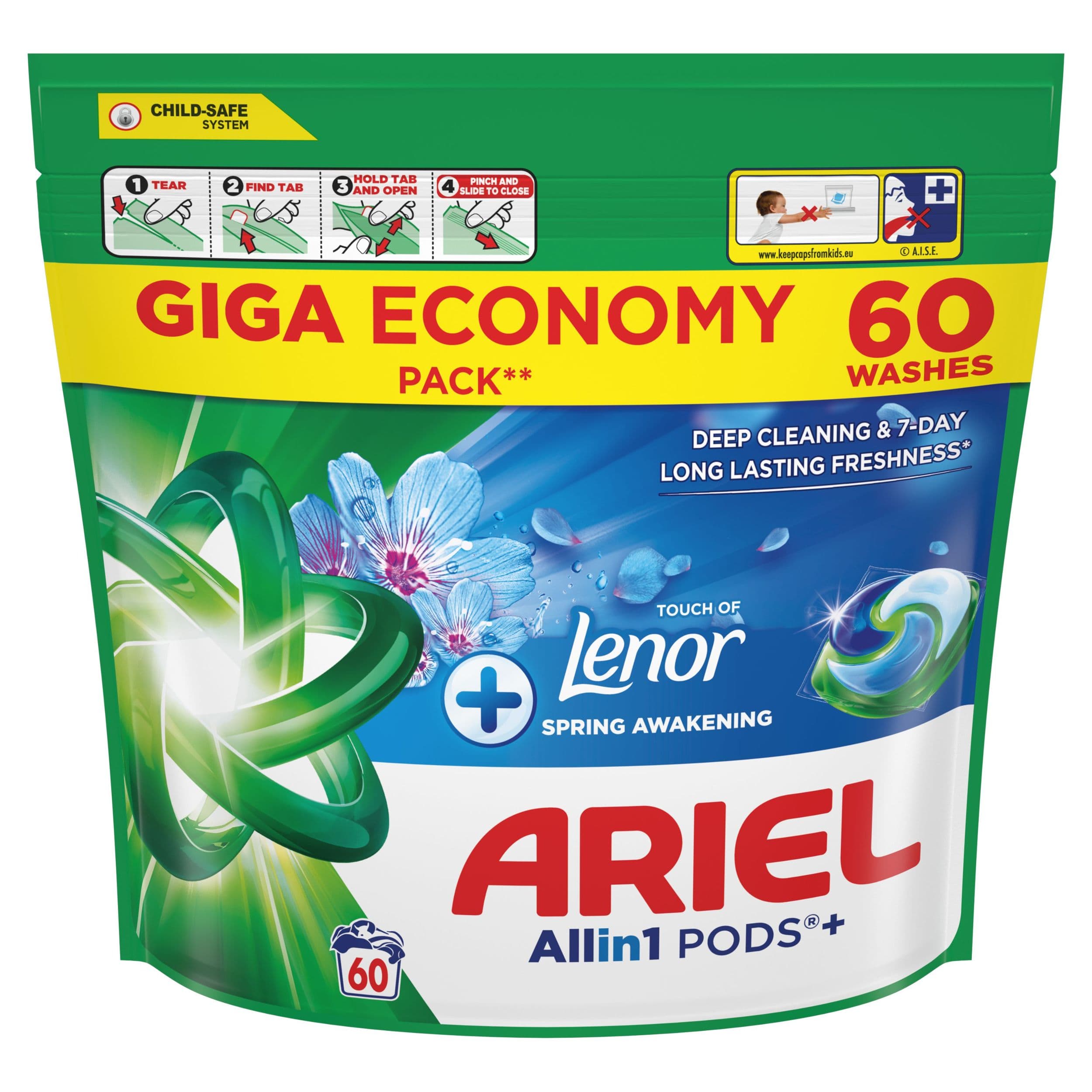 Ariel Gelové Kapsle Fresh Air 60kusů
