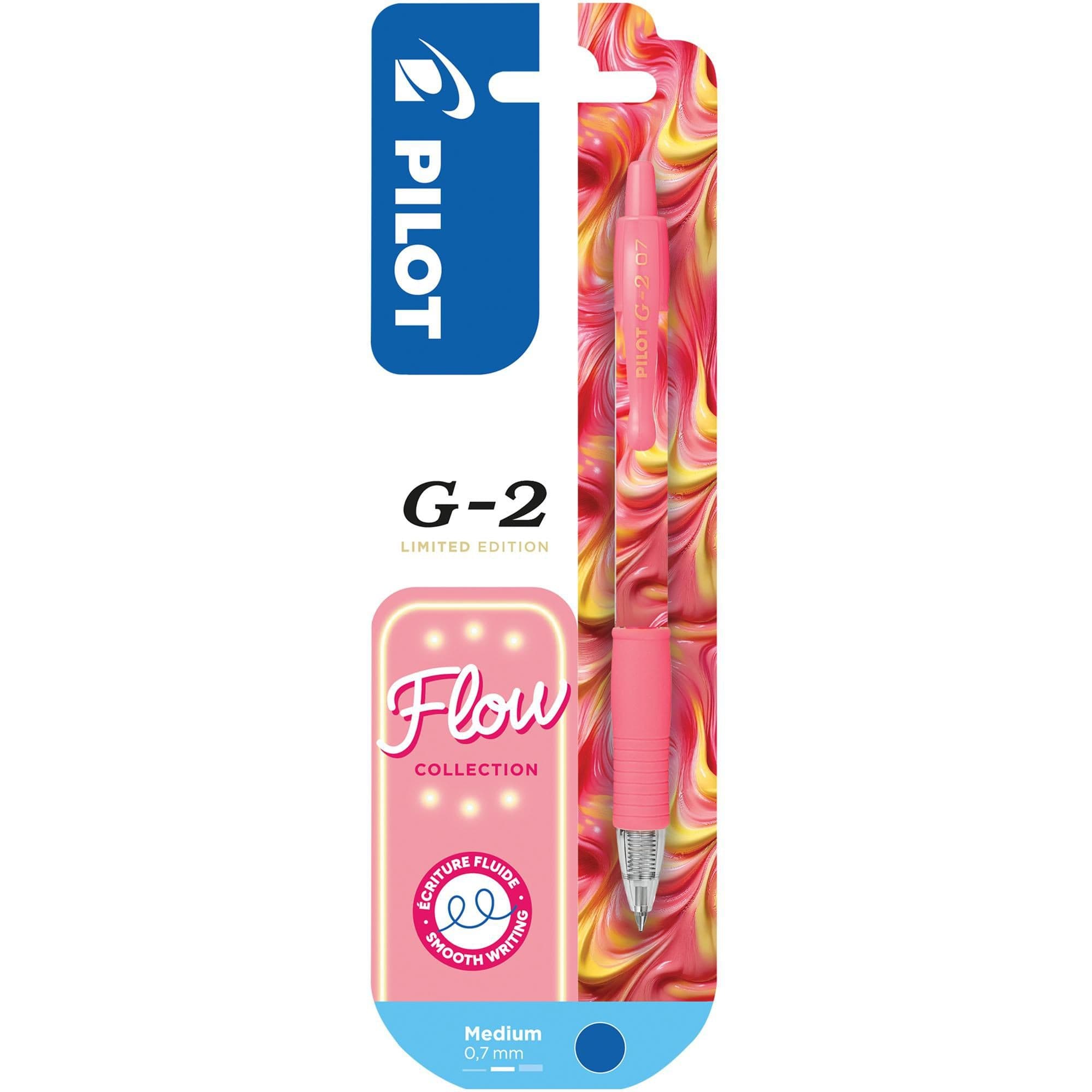 Pilot Gelový roller G-2 Flow 0.7 růžový