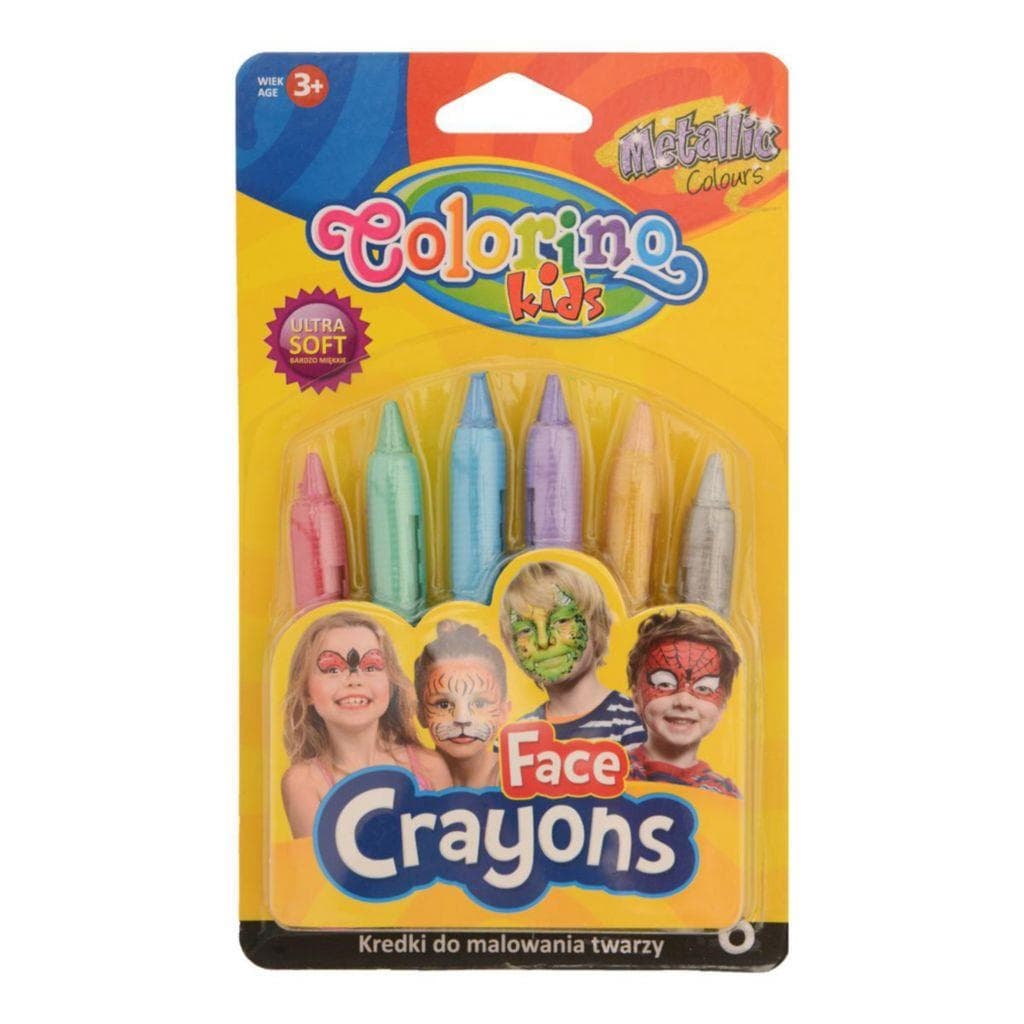 Colorino Obličejové barvy v násadce, metalické, 6 barev