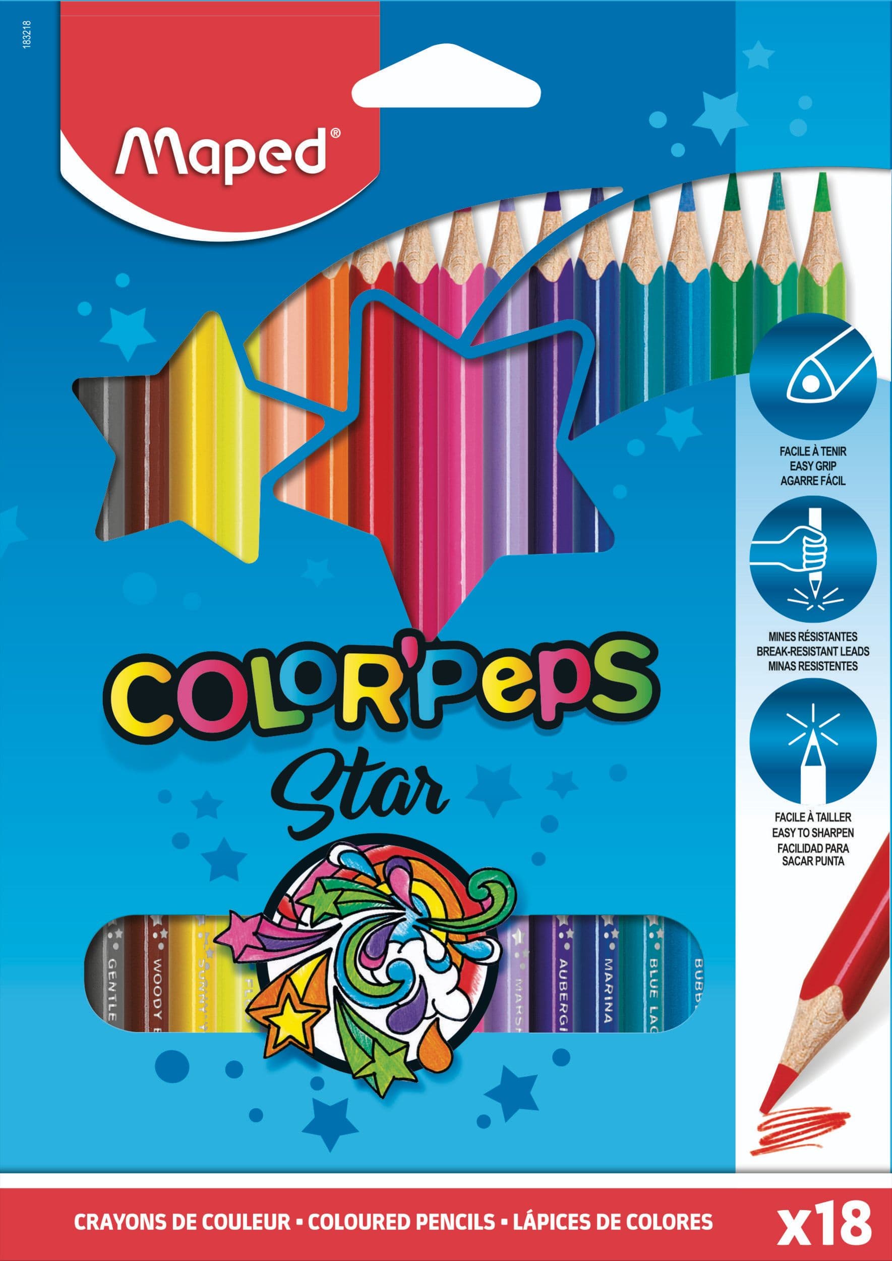 Maped pastelky trojboké COLOR' PEPS 18 ks