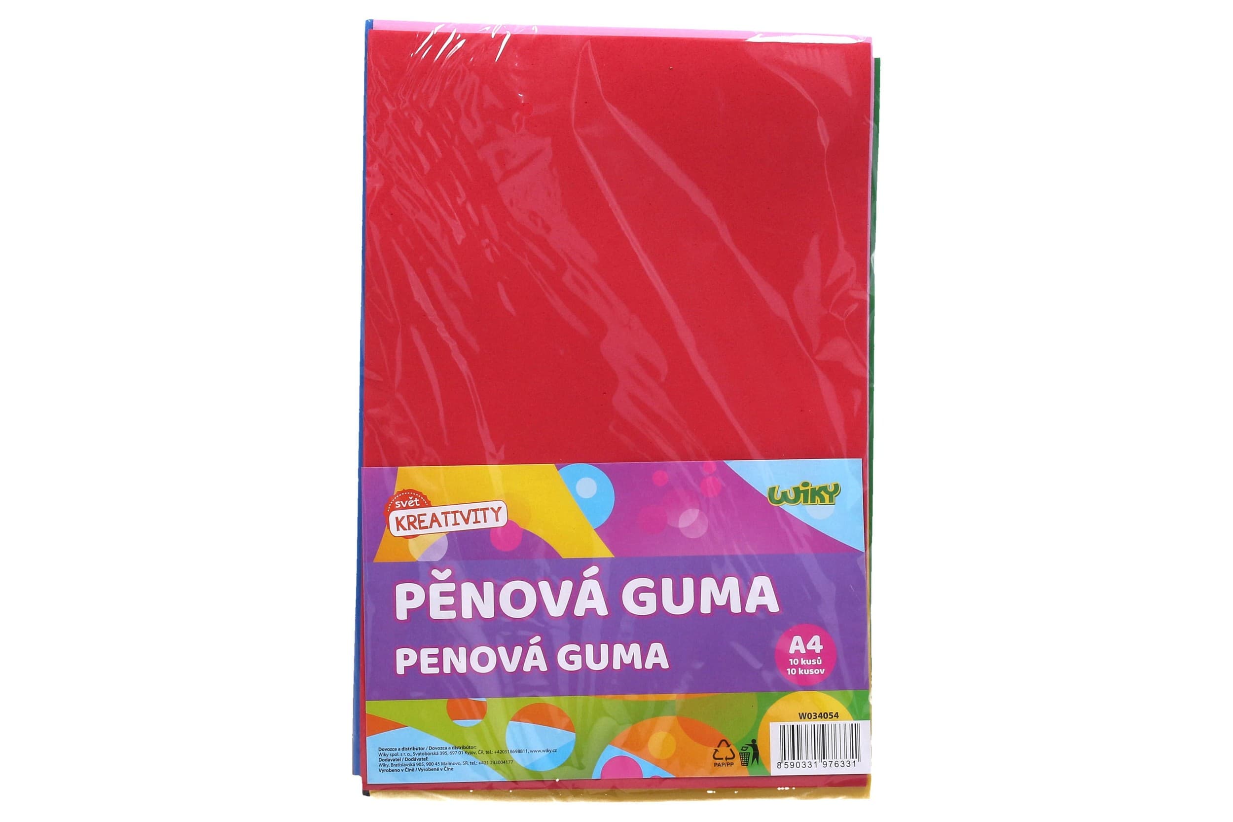 Wiky Pěnová guma A4 20x30 cm, 10ks