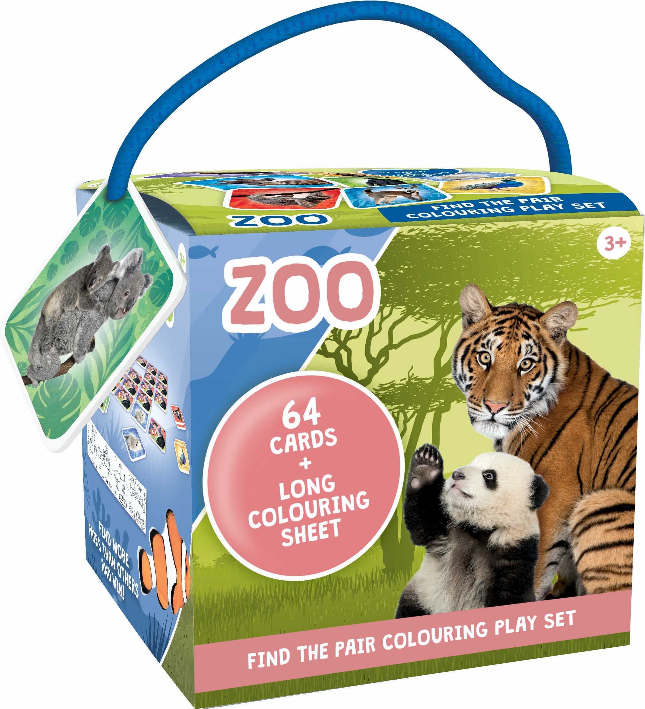 Jiri Models Pexeso na cesty s omalovánkami Zoo
