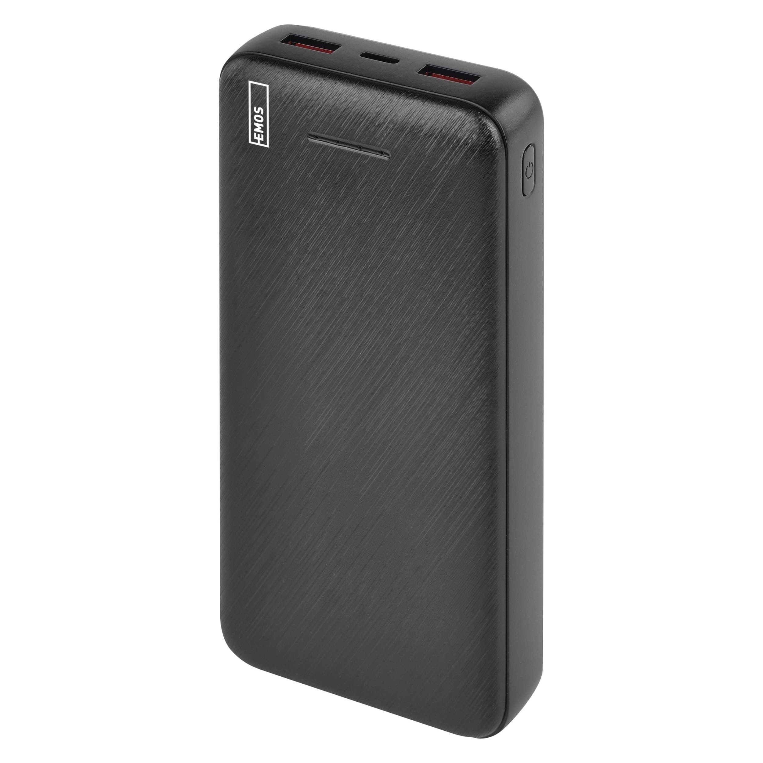 Emos Powerbanka EMOS AlphaQ3, 20 000 mAh, 22,5 W, černá