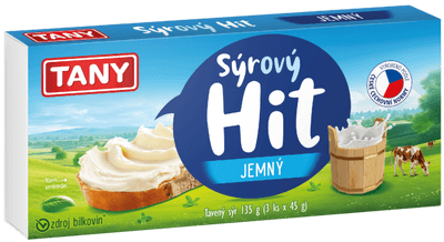 Tany HIT jemný tavený sýr