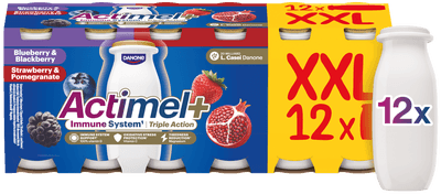 Actimel Triple Action Borůvka - Ostružina / Jahoda - Granátové jablko