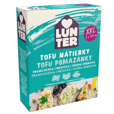Lunter XXL pomazánky 3x100g Francouzská, Mexická,Uzená krémová