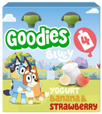 Goodies Kapsička Bluey jogurt, banán a jahoda (4x 100 g)