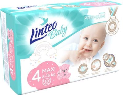 Linteo Baby Prémium Maxi vel. 4 (8-15kg)